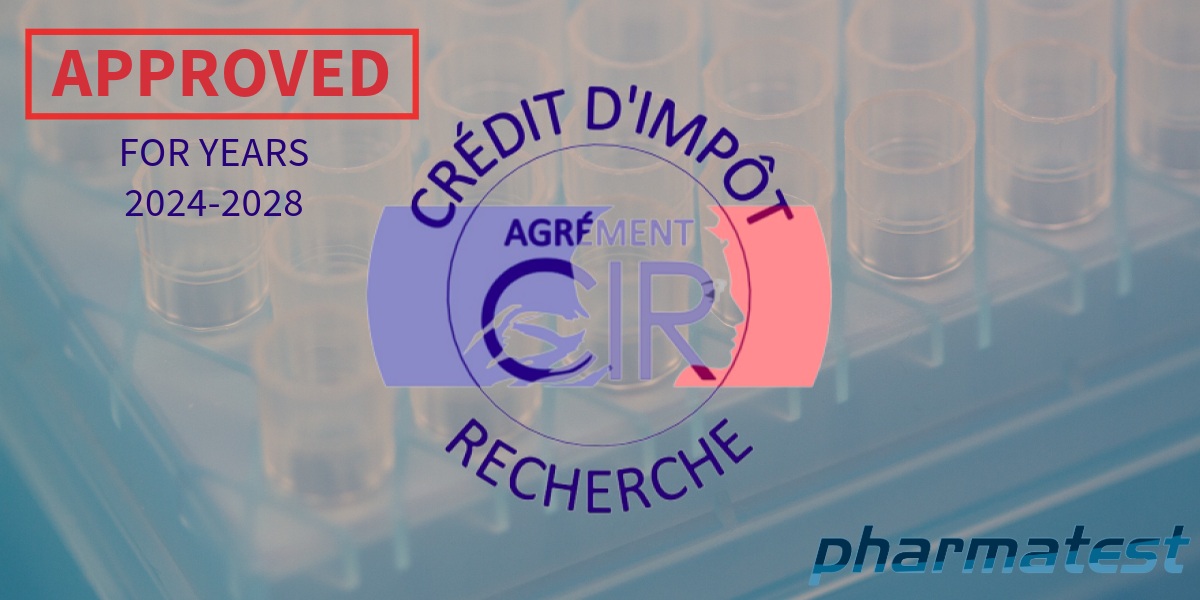You are currently viewing Pharmatest receives approval of the French Tax Credit Incentive (Crédit d’Impôt Recherche CIR)